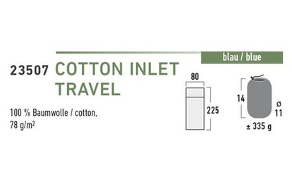 Хлопковый вкладыш в спальный мешок HIGH PEAK Cotton Inlett Travel