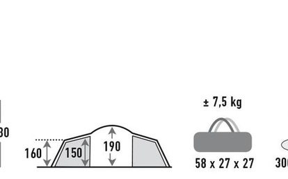 Палатка HIGH PEAK Como 4 местная | Палатки маршрутные