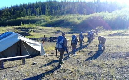 Палатка геологическая комбинированная брезентовая 2 местная 2ПП5 | Геологические лагерные палатки